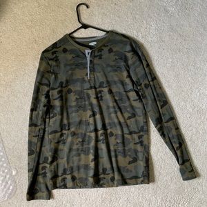 Camo long sleeve shirt